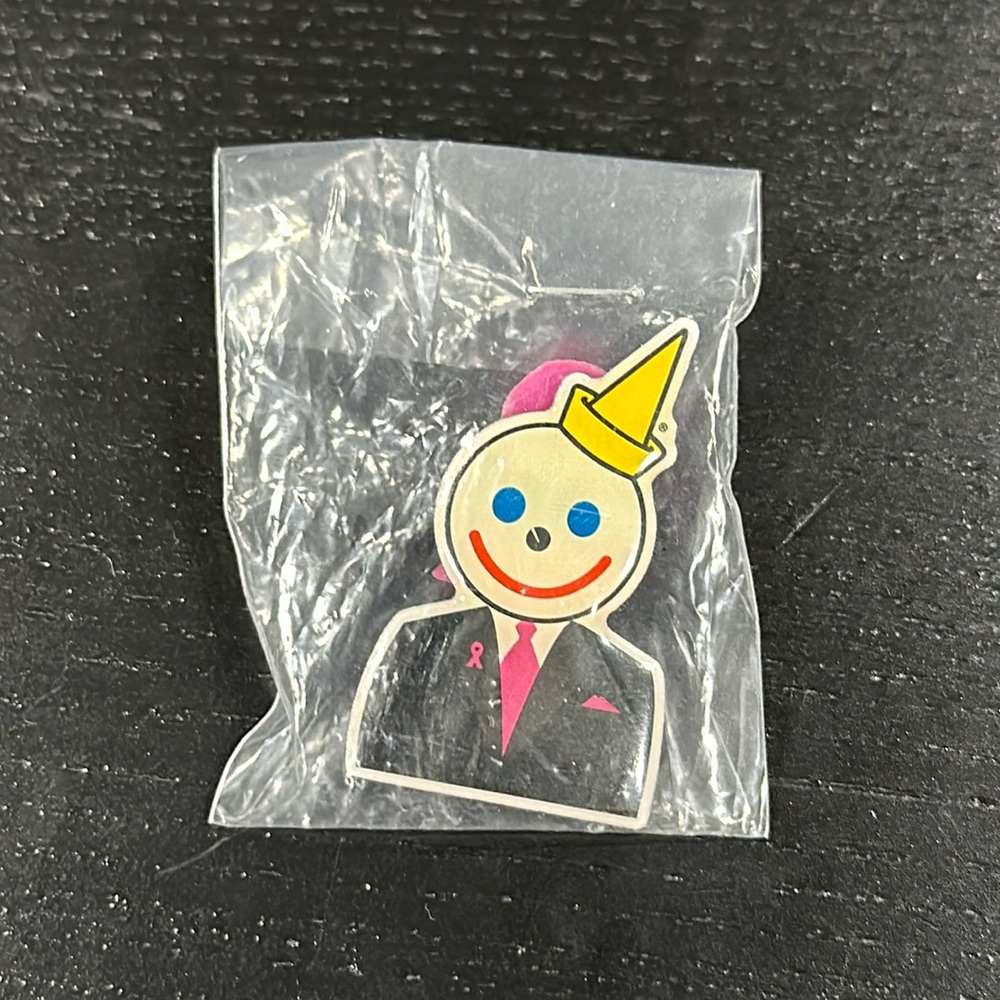 Jack in the Box Breast Cancer Pin